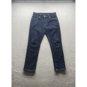 Levi's 514 Jeans Mens 31x29 T(ag 30x30) Straight Leg Dark Blue Wash Stretch